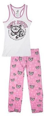 Big Bang Theory Soft Kitty Licensed NWT Juniors Pajama Set Pants & Tank Top