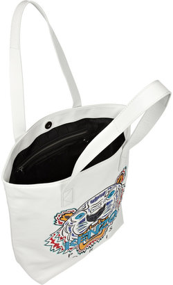 Kenzo Tiger embroidered leather tote