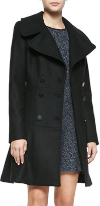 A.L.C. Claire Double-Breasted Fit-and-Flare Coat