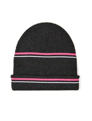 Alexander Wang T BY Striped ribbed-knit beanie