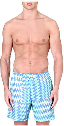Franks Diamond-print swim shorts