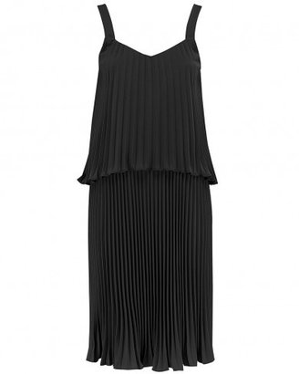 Atterly Black Fit & Flare Britta Pleated Dress