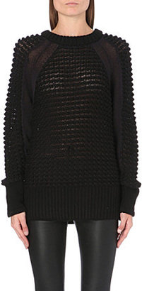 Helmut Lang Plove macro-grid knitted jumper