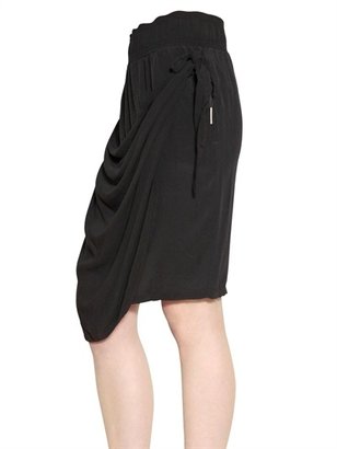 Damir Doma Jersey And Viscose Crepe Skirt