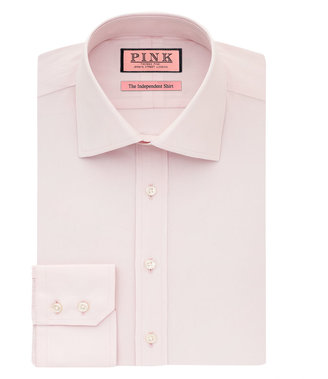 Thomas Pink Maughan Plain Slim Fit Button Cuff Shirt