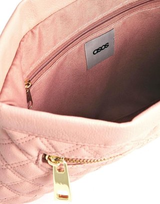 ASOS Snap Frame Quilted Clutch Bag