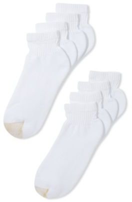 Gold Toe Men's Socks, Classic 6-PairsQuarter Athletic Socks + 2 Pairs Free