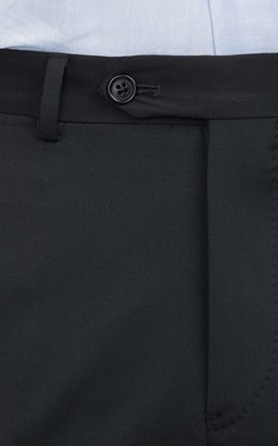 Armani Collezioni Twill Trousers-Black