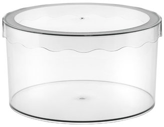 Container Store Medium Clarity Hat Box Translucent