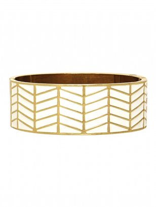 House Of Harlow Enameled River Cuff White