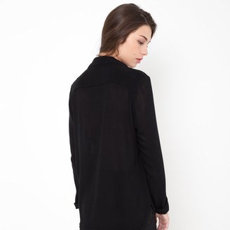 La Redoute SEE U SOON Long-Sleeved Blouse with Pleated Shoulders