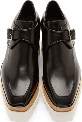 Stella McCartney Black Platform Monk Strap Shoes