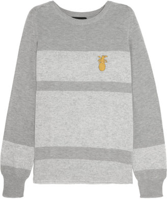 Sophie Hulme Pineapple striped cotton and wool-blend sweater
