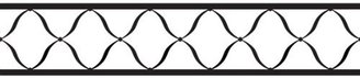 JoJo Designs Black and White Princess Baby, Kids and Teens Wall Paper Border by Sweet