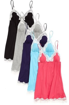 Nordstrom In Bloom by Jonquil Lace Trim Chemise (Plus Size) (Online Only)