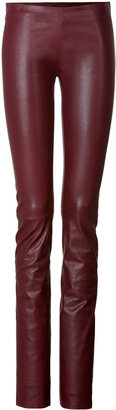 Jitrois Leather Side Zip Leggings