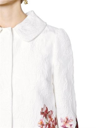 Dolce & Gabbana Cotton Silk Oleandro Brocade Coat