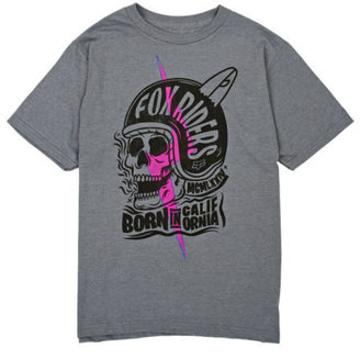 Fox Boys Grip Ss Tee  Boys  T-Shirt - Heather Graphite