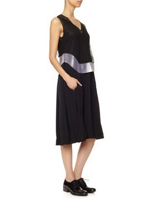 Danielle Romeril Black Lace PVC Issey Dress