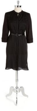 Kenneth Cole NEW YORK Belted Shirtdress