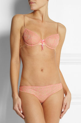 Elle Macpherson Intimates Fluo Summer embroidered stretch-tulle briefs