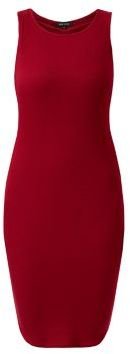 New Look Dark Red Sleeveless Bodycon Midi Dress