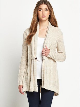 Lipsy Cable Knit Open Front Cardigan