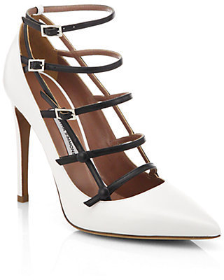 Tabitha Simmons Josephina Leather Cage Pumps