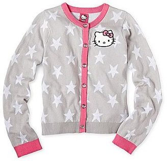Hello Kitty Star-Sleeve Button-Front Cardigan - Girls 6-16