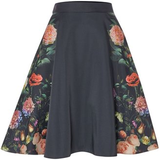 Untold A line skirt with rose print