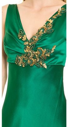 Alberta Ferretti Collection Sleeveless Satin Gown