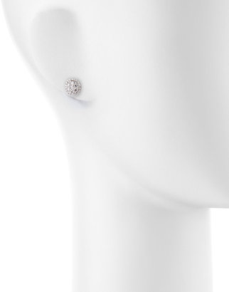 Neiman Marcus Diamonds 18k Diamond Flower Stud Earrings