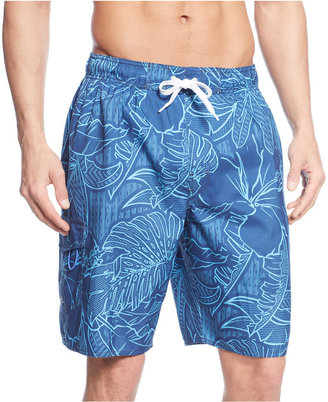 Newport Blue Big and Tall Tripped Out Perio Swim Shorts