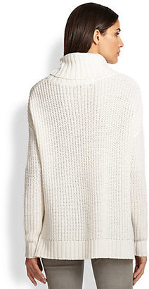 Joie Dion Slouched Chunky-Knit Wool Turtleneck Sweater