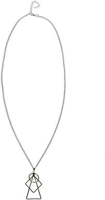 boohoo Rubie Multi Shape Rings Necklace