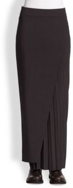 Brunello Cucinelli Side-Pleat Maxi Skirt