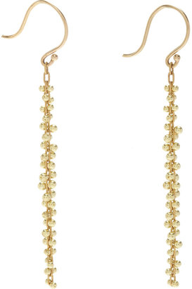 Ten Thousand Things Gold Long Beaded Cluster Earrings