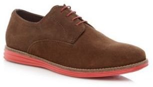 Red Tape Brown suede contrast shoes