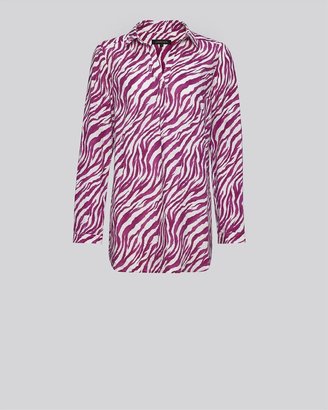 Jaeger Zebra Print Linen Tunic