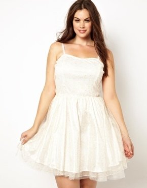 AX Paris Plus Size Prom Dress - White