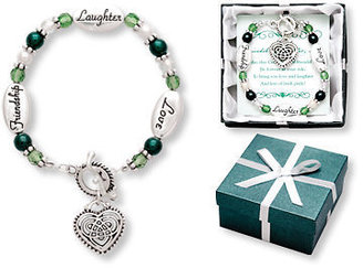 Celtic Love Laughter Friend KNOT Irish Pride Bracelet w/ Gift Box