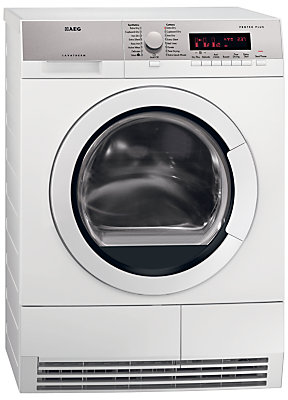 AEG T86280IC ProTex Condenser Tumble Dryer, 8kg Load, B Energy Rating, White
