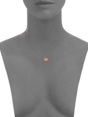 ginette_ny 18K Rose Gold Baby Purity Pendant Necklace
