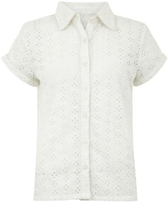Yumi BRODERIE ANGLAISE Blouse white