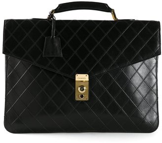 Chanel Vintage quilted briefcase