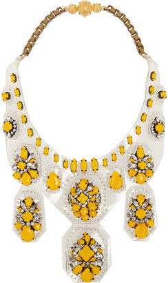 Shourouk Barbara PVC crystal necklace