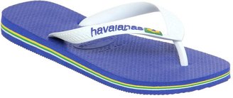 Havaianas Brasil Logo Marine Blue Rubber