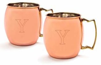 Cathy's Concepts Monogram Moscow Mule Copper Mugs