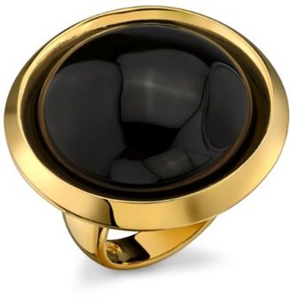 House Of Harlow Onyx Ring in Gold