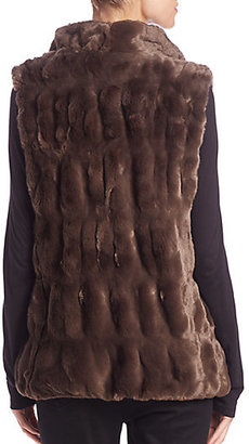 Saks Fifth Avenue Donna Salyers for Couture Faux Fur Hook Vest